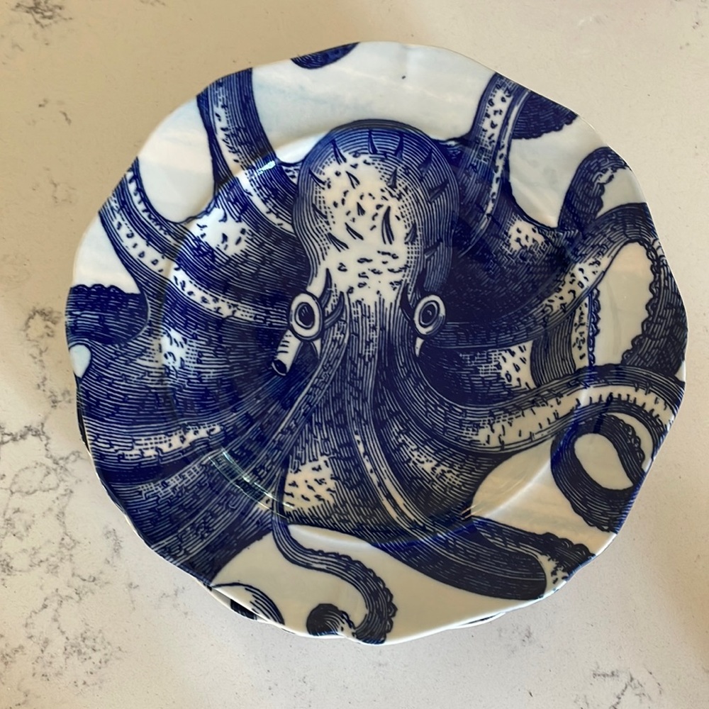 Anthropologie From the Deep 8” Salad Plates, set of 6